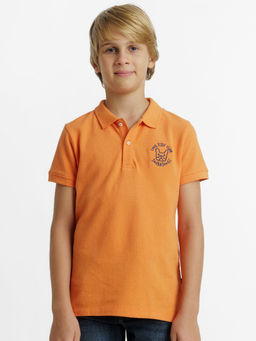 Jack & Jones Junior - Boys Embriodery Orange T-shirt