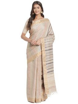 Fabindia - Silk Hand Block Printed Sari without Blouse