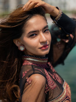 Shop Naymee - Ethereal Pink Polki Earrings