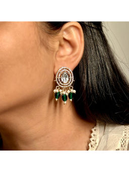 Shop Naymee - Sitara-Emerald Earrings
