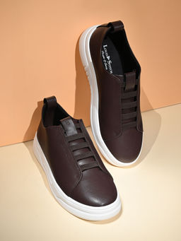 Louis Stitch - Men Brunette Brown Casual Slip-On Sneakers