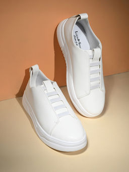 Louis Stitch - Men Canadian White Casual Slip-On Sneakers