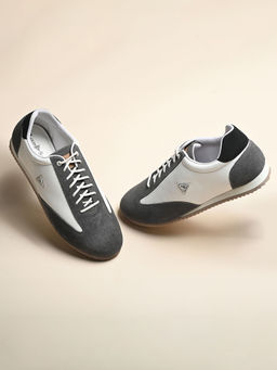 Louis Stitch - Men Grey Casual Lace-Up Sneakers