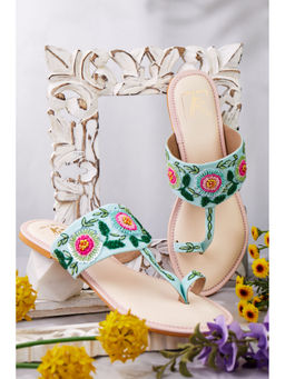 House of Vian - Gulbagh Multi-Color Kolhapuri