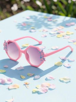 Stol'N - Baby Bow Sunglasses Dark Pink (2-4 Years)