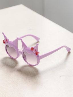 Stol'N - Baby Girls Bow Sunglasses Purple (2-4 Years)