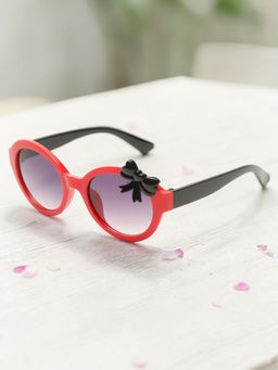 Stol'N - Baby Girls Bow Sunglasses Red (2-4 Years)