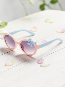 Stol'N - Baby Girls Bow Sunglasses Peach (2-4 Years)