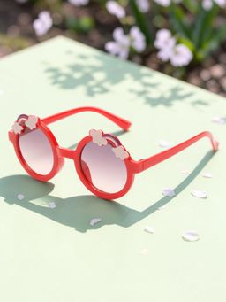 Stol'N - Baby Girls Bow Sunglasses Red (2-4 Years)