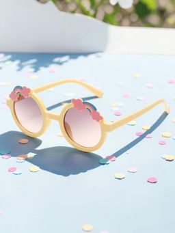 Stol'N - Baby Girls Bow Sunglasses Yellow (2-4 Years)