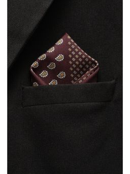 Van Heusen - Men Maroon Printed Party Pocket Square