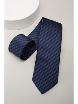 Van Heusen - Men Navy Blue Stripe Casual Tie