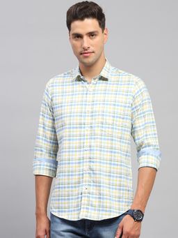 Monte Carlo - Mens Multi-Color Checkered Full Sleeve Casual Shirt