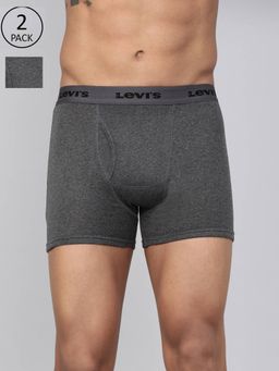 Levi's - 001 Classic Boxer Brief for Men with Comfort & Smartskin Technology - Grey (Pack of 2)