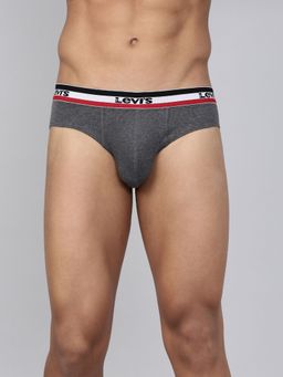 Levi's - 002 Classic Brief for Men with Comfort & Smartskin Technology - Grey