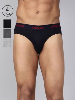 Levi's - 009 Neo Brief for Men with Comfort & Smartskin Technology - Multicolor (Pack of 4)
