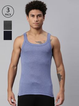 Levi's - 015 Sports Vest with Branding Comfort & Smartskin Technology - Multicolor (Pack of 3)