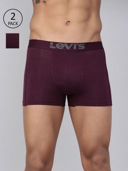 Levi's - 018 Neo Trunk for Men with Comfort & Smartskin Technology - Maroon (Pack of 2)
