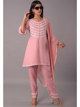 UTSAV FASHION - Women Pink Embroidered Kurta & Pant with Dupatta
