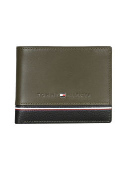 Tommy Hilfiger - Men Olive RFID Protected Bellwood Global Coin Wallet