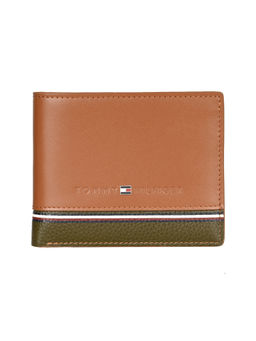 Tommy Hilfiger - Men Tan RFID Protected Bellwood Slimfold Wallet