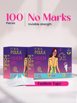 Pinq Polka - Fashion Tape – Double Sided Invisible Tape - Body Tape Secures Skin & Outfits (100 Pcs)