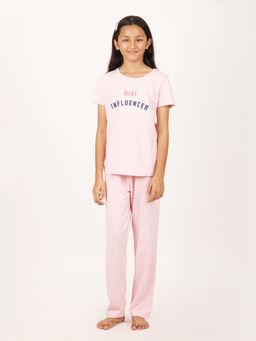 mackly - Girls Aop Print Nightsuit (Set of 2)