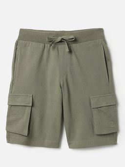 United Colors of Benetton - Solid Regular Fit Cargo Pique Shorts