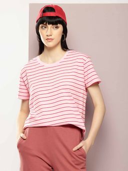 DILLINGER - Pink Stripes T-Shirt