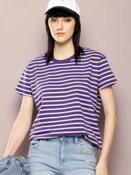 DILLINGER - Purple Stripes T-Shirt