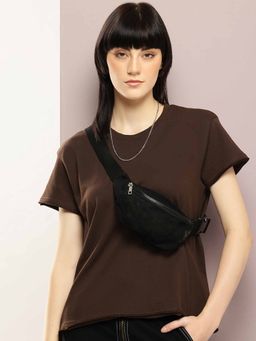 DILLINGER - Brown Solid T-Shirt