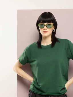 DILLINGER - Green Solid T-Shirt