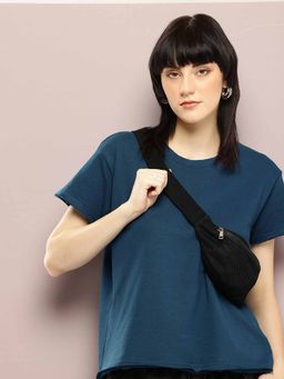 DILLINGER - Blue Solid T-Shirt