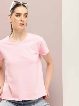 DILLINGER - Baby Pink Solid T-Shirt
