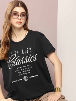 DILLINGER - Black Printed T-Shirt