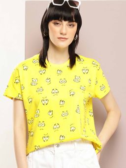 DILLINGER - Yellow Printed T-Shirt