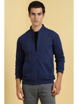 Allen Solly - Men Navy Round Neck Full Sleeves Casual Sweatshirt