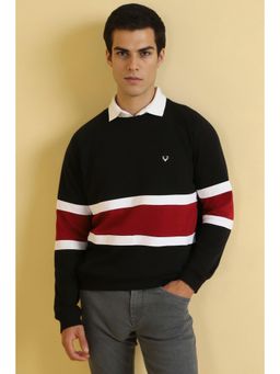 Allen Solly - Men Multi-Color Crew Neck Full Sleeves Casual Sweatshirt