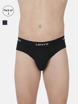 Levi's - Men Cotton Solid Classic Briefs Snug Fit (pack Of 2) Multi-Color