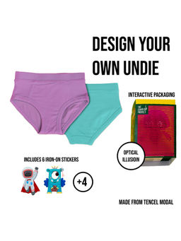 The Cover Up Project - Girls Multi-Color The Cover Up Tencel Modal Panties (Pack of 2)