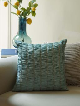Pure Home + Living - Teal Textured Cushion Cover (16x16 Inches)