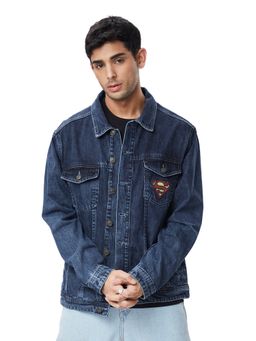The Souled Store - Official Superman Superpowered Cotton Men Denim Jackets