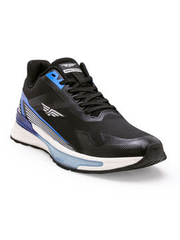 Red Tape - Men's Solid Black & Blue Walking Shoes