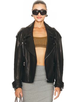 THE ATTICO - Leather Bomber Jacket