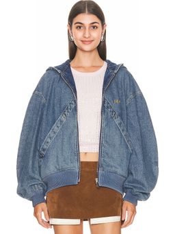 THE ATTICO - Denim Bomber Jacket