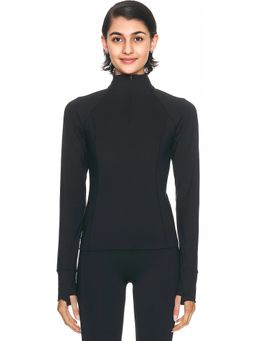 Beyond Yoga - Fleeceback Quarter Zip Pullover Top