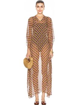 BODE - Cattail Plaid Kaftan