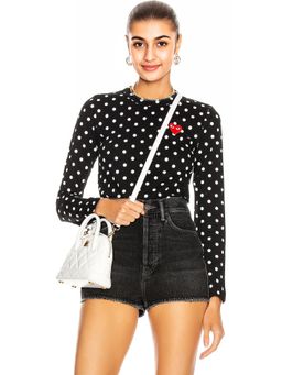 COMME des GARCONS - Cotton Red Emblem Dot Tee