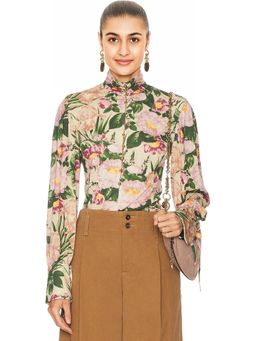 Chloe - Printed Wool Jersey Top