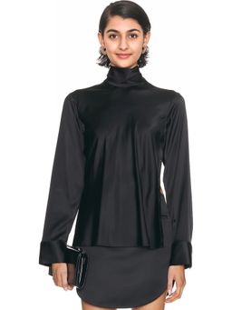 Courreges - Off-Shoulder Satin Top